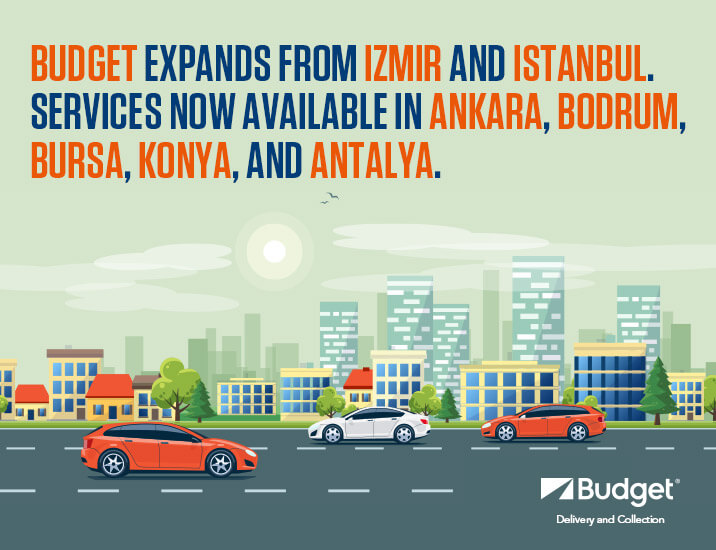 <b>Budget Delivery and Collection</b><br />
<br />
You could not find a rental office at your location, or do not have the time to search for it? Do not worry, Budget is with you.<br />
With Budget Delivery and Collection service, Budget is everywhere in Istanbul!<br />
With Budget Delivery and Collection service, those who rent a car from Budget can pick up their vehicles from the point they want and return them wherever they want in Istanbul, Bursa, Izmir, Antalya and Konya!<br />
<br />
<b>Budget Delivery and Collection</b><br />
With Budget Delivery and Collection, Budget now comes with you wherever you want.<br />
All you have to do is to rent a car with Budget Delivery and Collection.<br />
With the Budget Delivery and Collection service, your car is delivered to you wherever you want, and can be picked up from anywhere you desire. All you have to do is enjoy your car.<br />
In order to experience Budget comfort and prestige wherever you want, you too can call our Reservation Center at&nbsp;<b>444 47 22</b>&nbsp;to create your request.<br />
Have a pleasant trip!<br />
&nbsp;
<p><b>Budget Delivery and Collection&nbsp;rental conditions;</b></p>

<ul>
	<li>Budget&nbsp;general rental conditions apply.</li>
	<li>The full address declared by the customers must be entered in the address boxes (it must be a home or office address).</li>
	<li>Car deliveries are made only during working hours.</li>
	<li>After booking, the address information can be updated by calling the reservation center up to 3 hours before the rental period.</li>
	<li>With Budget Delivery and Collection, reservations can be made 3 hours in advance, provided it is during working hours.</li>
	<li>Vehicles to be delivered leave our parking areas with full fuel tanks. The vehicle will be returned with the fuel level as delivered.</li>
</ul>

<p><strong>In the event of possible delays;</strong></p>

<ul>
	<li>In the event of a possible delay, our Call Center must be informed 3 hours in advance.</li>
	<li>In the event of delays exceeding 1 hour or in cases where timely information is not provided regarding the delay, the vehicle rental fee will be charged for the current day.</li>
	<li>The deposit amount, together with the vehicle rental fee, additional product and service fees, is charged from the credit card of the customer at the beginning of the rental. The customer must be present at the time of delivery and no additional driver or credit card of a different person can be accepted.</li>
	<li>Delivery and return of the vehicle are made only to the customer specified in the reservation.</li>
	<li>Our delivery team will contact you before your reservation time. Depending on the traffic, operation intensity, etc. there may be variation in &plusmn; 1 hour for vehicle delivery time. Please contact our call center if you have any questions regarding our delivery and pick up service.&nbsp;<b>With Budget Delivery and Collection, your car is with you wherever you want in ISTANBUL!</b></li>
</ul>
